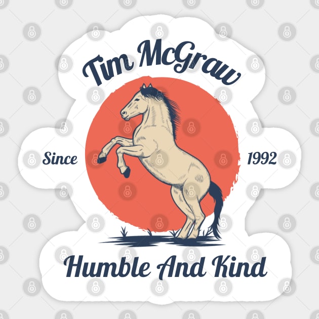 Tim Mcgraw // Horse Sticker by GO WES